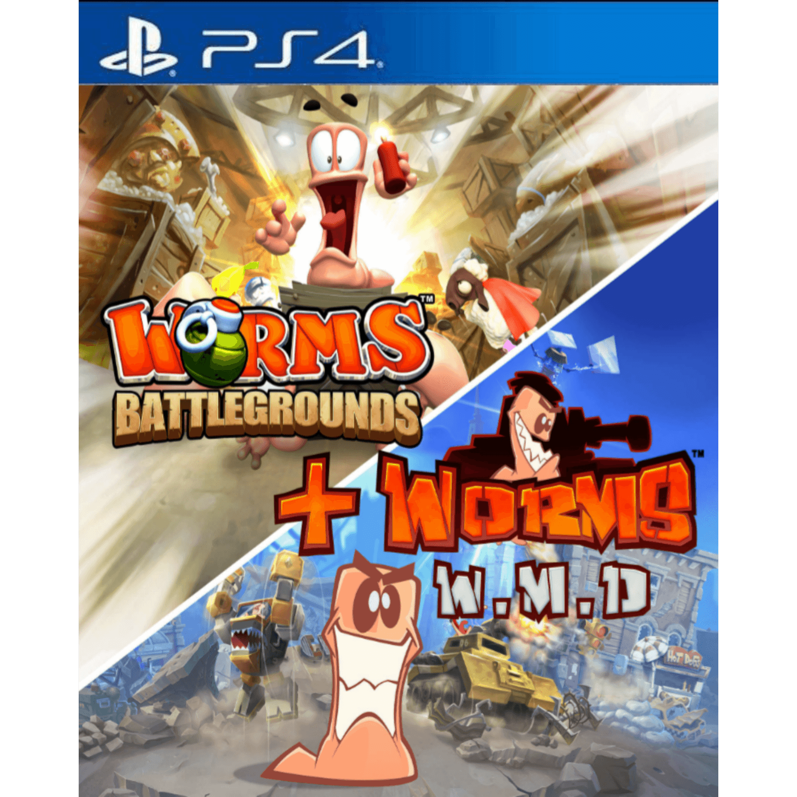 Worms Battlegrounds + Worms W.M.D PS4
